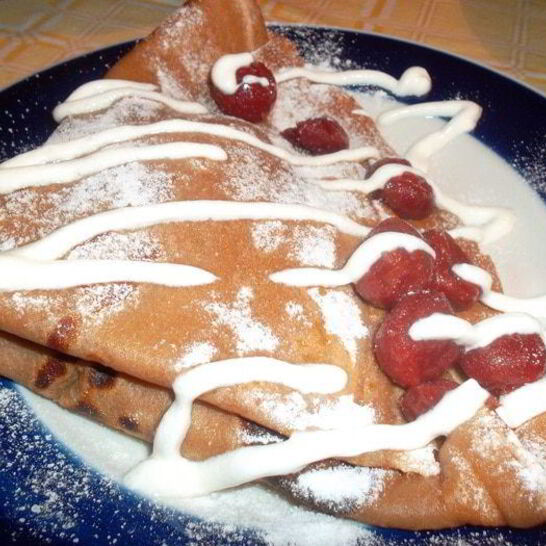 Рецепт блинчики вишня в шоколаде