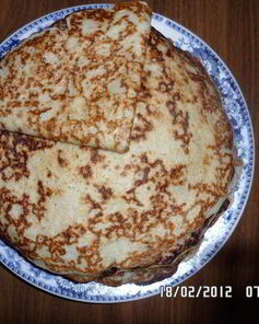 Блинчики заварные с черничным йогуртом