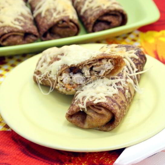Рецепт блины фаршированные мясом и овощами