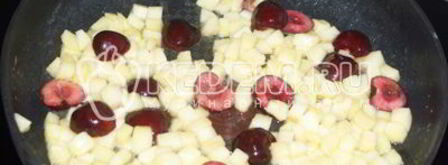 блины с фруктовой начинкой. Шаг 5