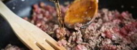 блины с говядиной и луком. Шаг 4