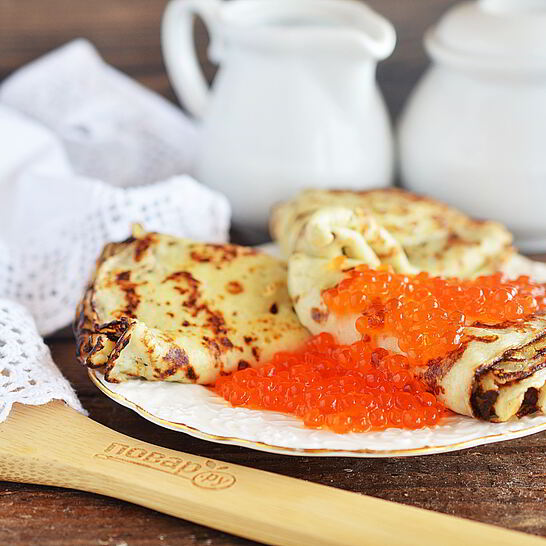 Рецепт блины с икрой