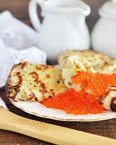 Блины с икрой