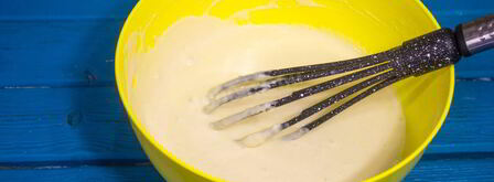 блины с картошкой и грибами на кипятке. Шаг 6