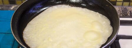 блины с картошкой и грибами на кипятке. Шаг 8