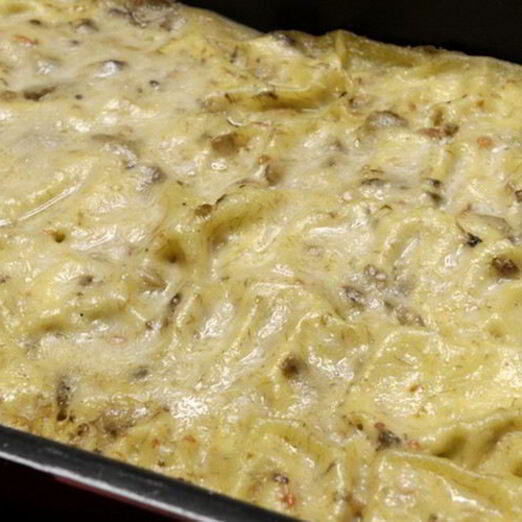 Блины с курицей и грибами