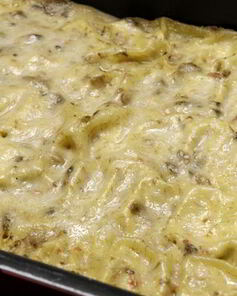 Блины с курицей и грибами