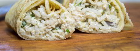 блины с курицей и рисом. Шаг 15