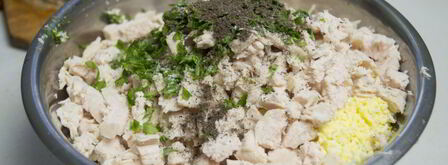 блины с курицей и рисом. Шаг 10