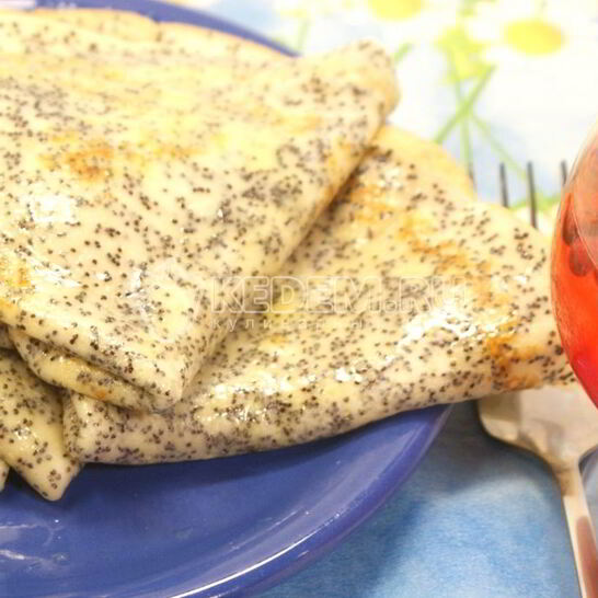 Рецепт блины с маком