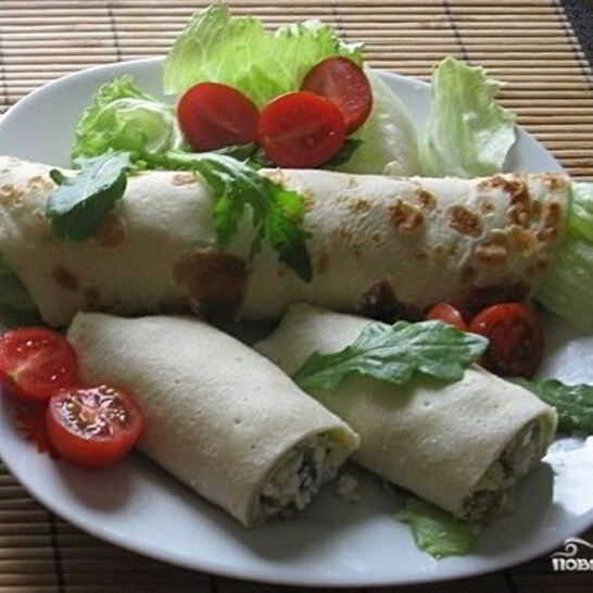 Рецепт блины с огурцами