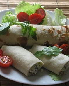 Блины с огурцами