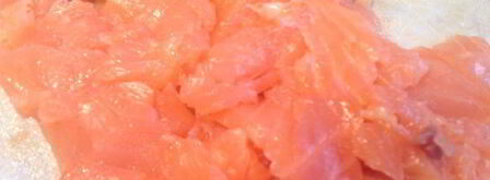 блины с припеком с форелью и с яблоком. Шаг 3