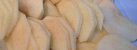 блины с припеком с форелью и с яблоком. Шаг 4