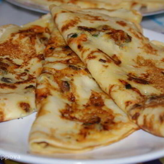 Рецепт блины с припеком