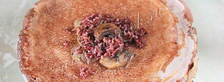 блины с шампиньонами и рисом. Шаг 5