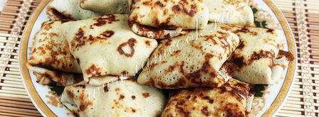 блины с шампиньонами и рисом. Шаг 6