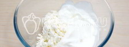 блины с творогом и кокосом. Шаг 4