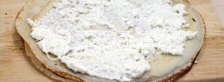 блины с творогом и кокосом. Шаг 6