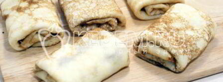 блины с творогом и кокосом. Шаг 7