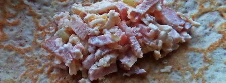 блины с ветчиной, запеченные под сыром. Шаг 9