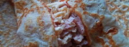 блины с ветчиной, запеченные под сыром. Шаг 10