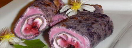 черничные блинчики с творожно-черничной начинкой. Шаг 9