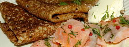 гречневые блины с семгой. Шаг 9