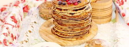 панкейки с хурмой и маком. Шаг 10