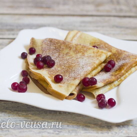 Рецепт простые блины на кефире