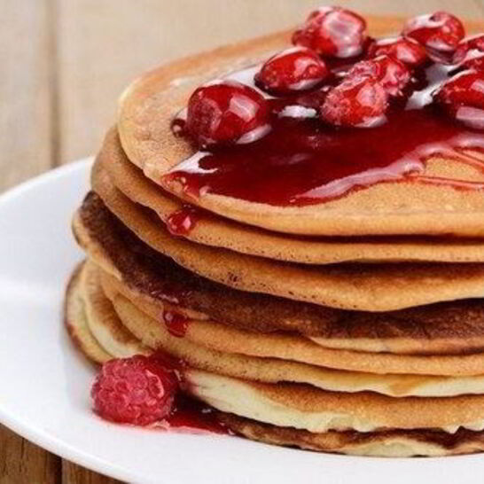 Рецепт пышные американские панкейки на кефире
