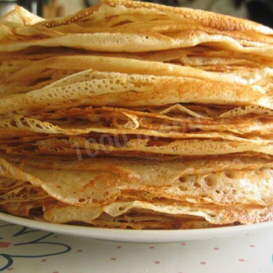 Рецепт пышные блины на сметане