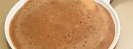 шоколадные блинчики с бананами и орехами. Шаг 7