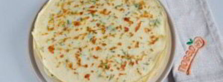 сырные блины с укропом. Шаг 8