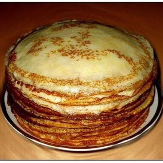 Рецепт тонкие блинчики без яиц