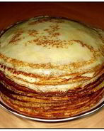 Тонкие блинчики без яиц