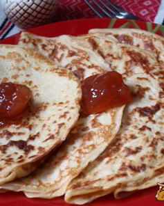 Заварные блины на кефире