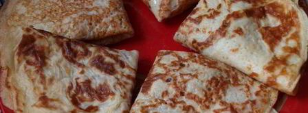 заварные блины на кефире. Шаг 7