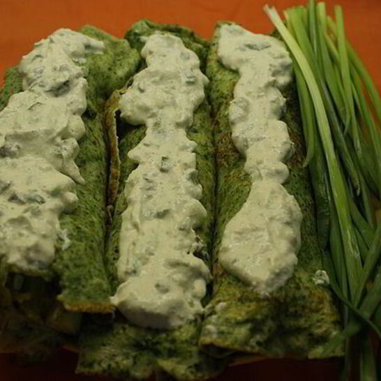 Рецепт зеленые блины