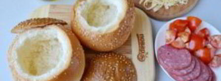 булочки, фаршированные омлетом, на завтрак. Шаг 4