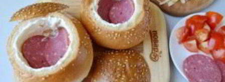 булочки, фаршированные омлетом, на завтрак. Шаг 5