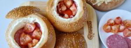 булочки, фаршированные омлетом, на завтрак. Шаг 6