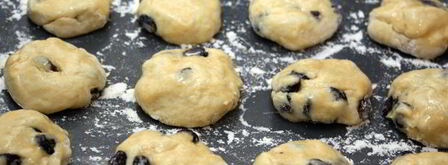 булочки с изюмом. Шаг 8