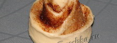 булочки с корицей в виде розочек. Шаг 8