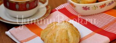 булочки с курагой и изюмом. Шаг 8