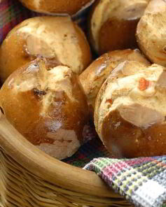 Булочки с рикоттой и сладким красным перцем