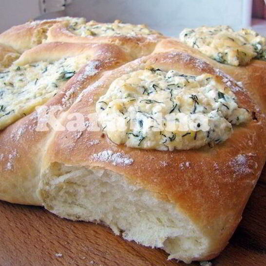 Рецепт булочки с сыром и творогом