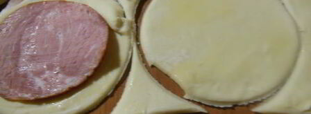 булочки с ветчиной и сыром. Шаг 2