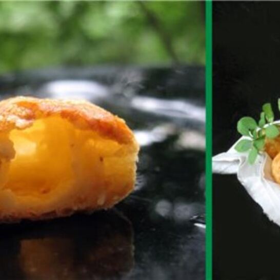 Рецепт гужеры — крошечные булочки из заварного теста с сыром