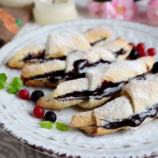 Рецепт круассаны с нутеллой